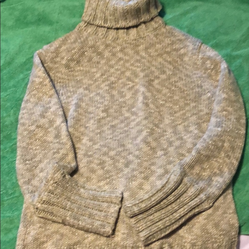 Green and gold GAP sweater size Large